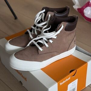 Timberland Woman Brown High-Top Casual Sneakers